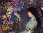 Odilon Redon, Portrait of Violette Heymann,